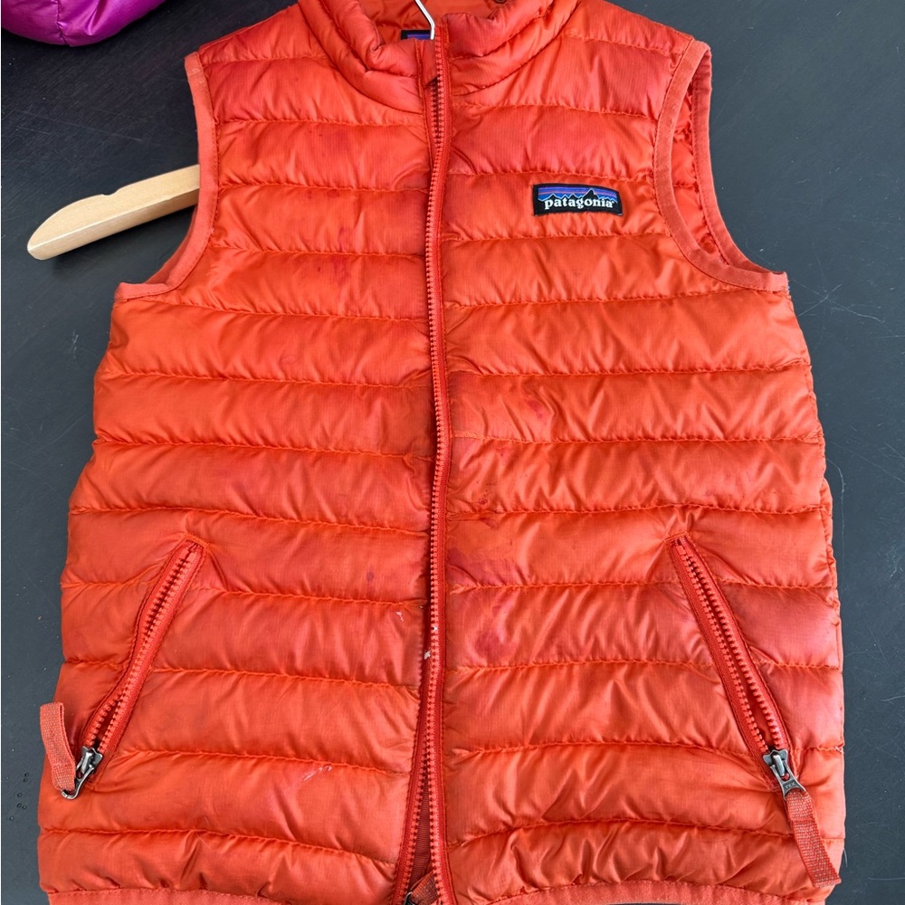Patagonia Orange Puffer Vest